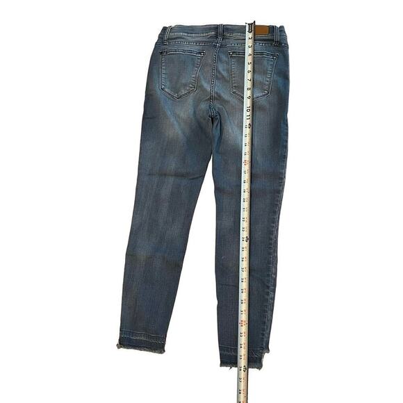 Judy Blue Skinny Fit Raw Ankle Hem Jeans Style JB8272MD Sz 13/31 RN 116380 - Picture 4 of 10